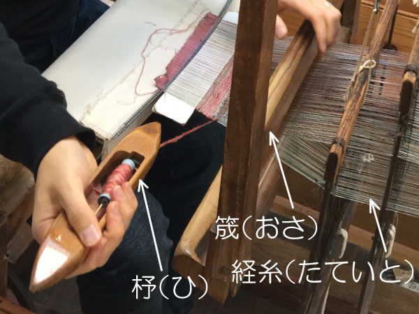 上田紬織り体験